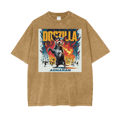 Aonaran Graphic Acid Wash Oversize T-Shirt