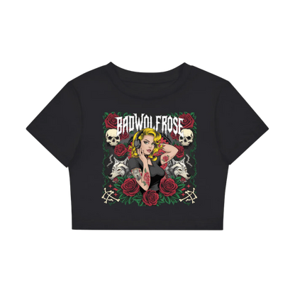 BadWolfRose Fitted Crop Tee