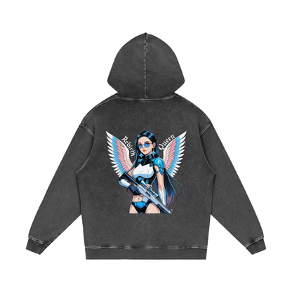 Livy J Acid Wash Oversize Hoodie