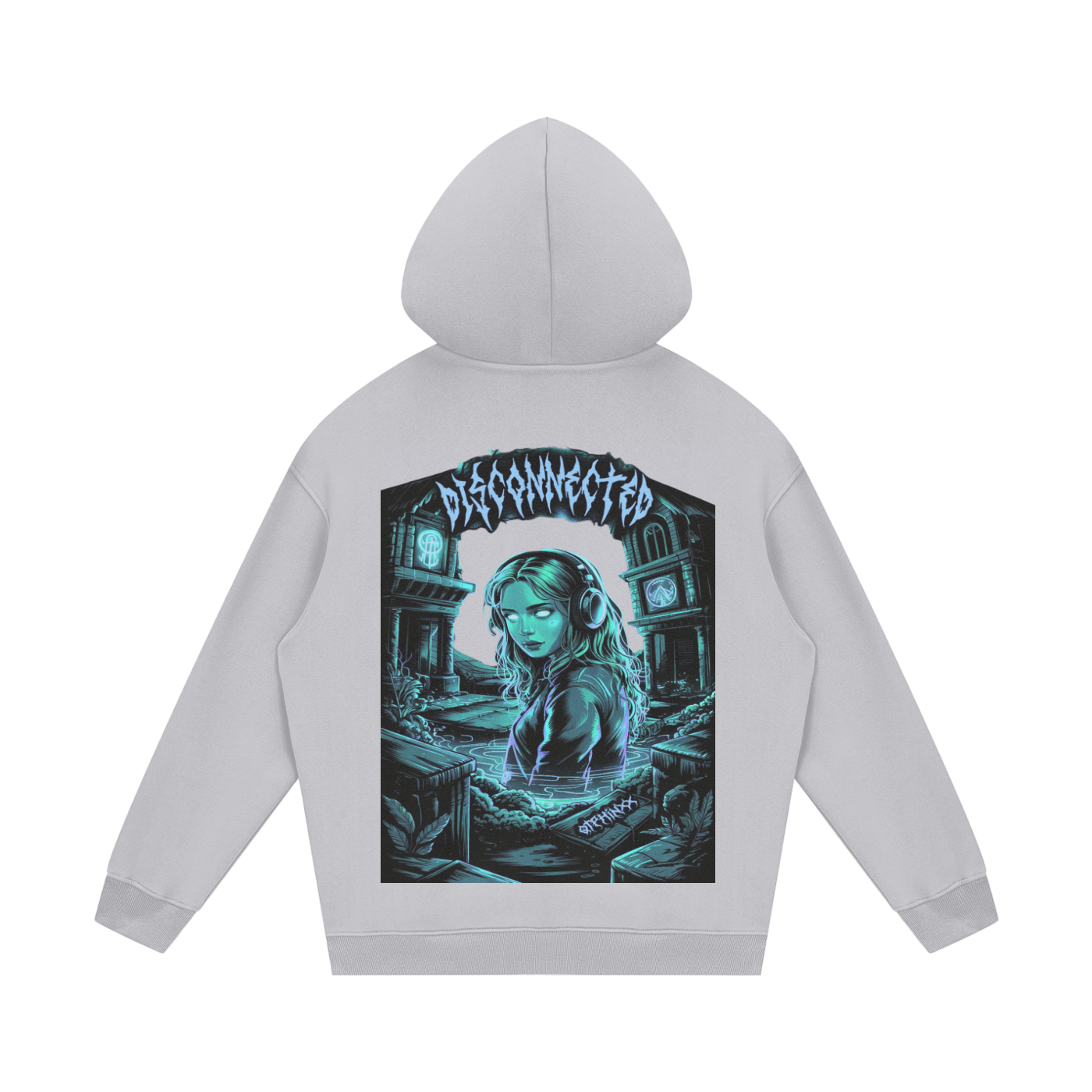 Disconnected Streetwear Unisex Fleece Hoodie