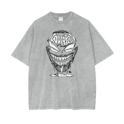 Aonaran Graphic Acid Wash Oversize T-Shirt