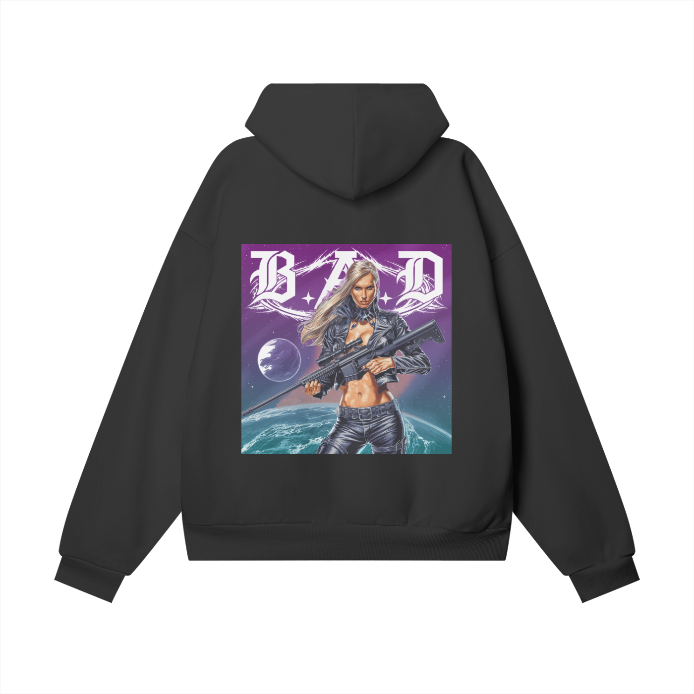 B.A.D. Oversize Heavyweight Hidden Pocket Fleece Hoodie