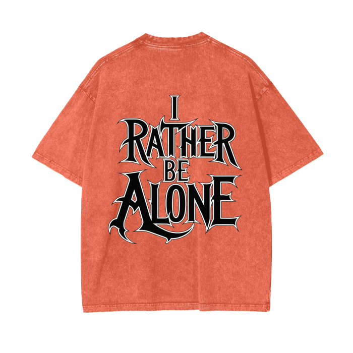 Aonaran Graphic Acid Wash Oversize T-Shirt