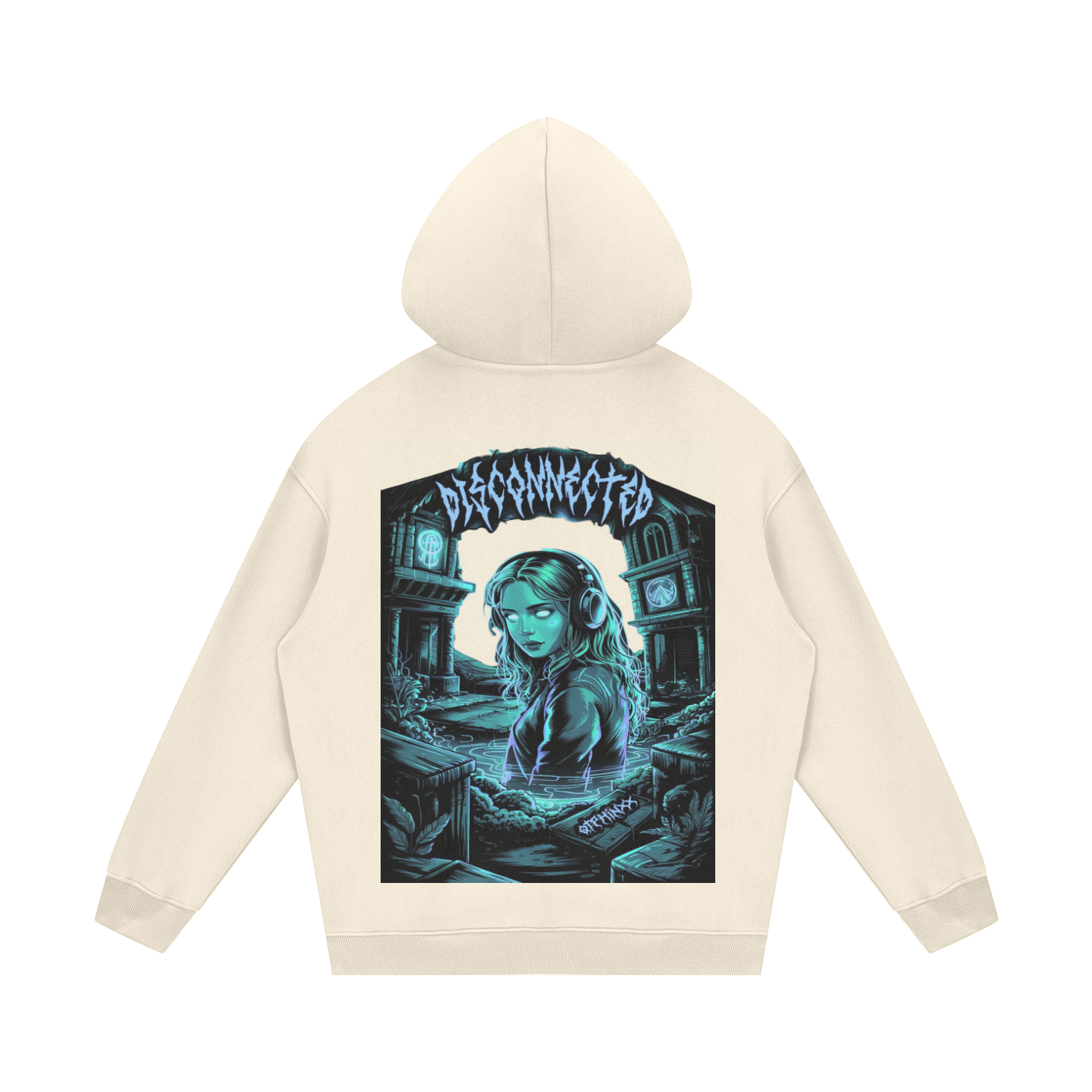 Disconnected Streetwear Unisex Fleece Hoodie