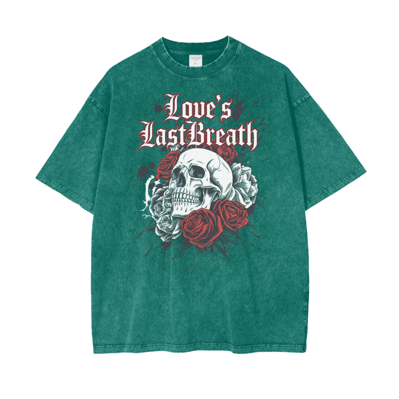 Aonaran Love Oversize Snow Washed T-Shirt (LIMITED)