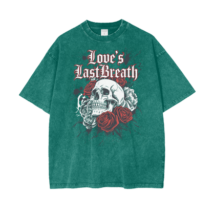 Aonaran Love Oversize Snow Washed T-Shirt (LIMITED)