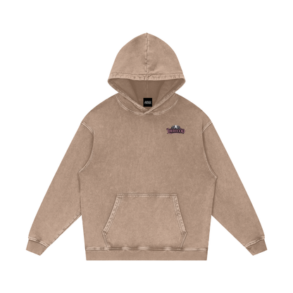 Louieeexxo Snow Washed Loose Cotton Hoodie