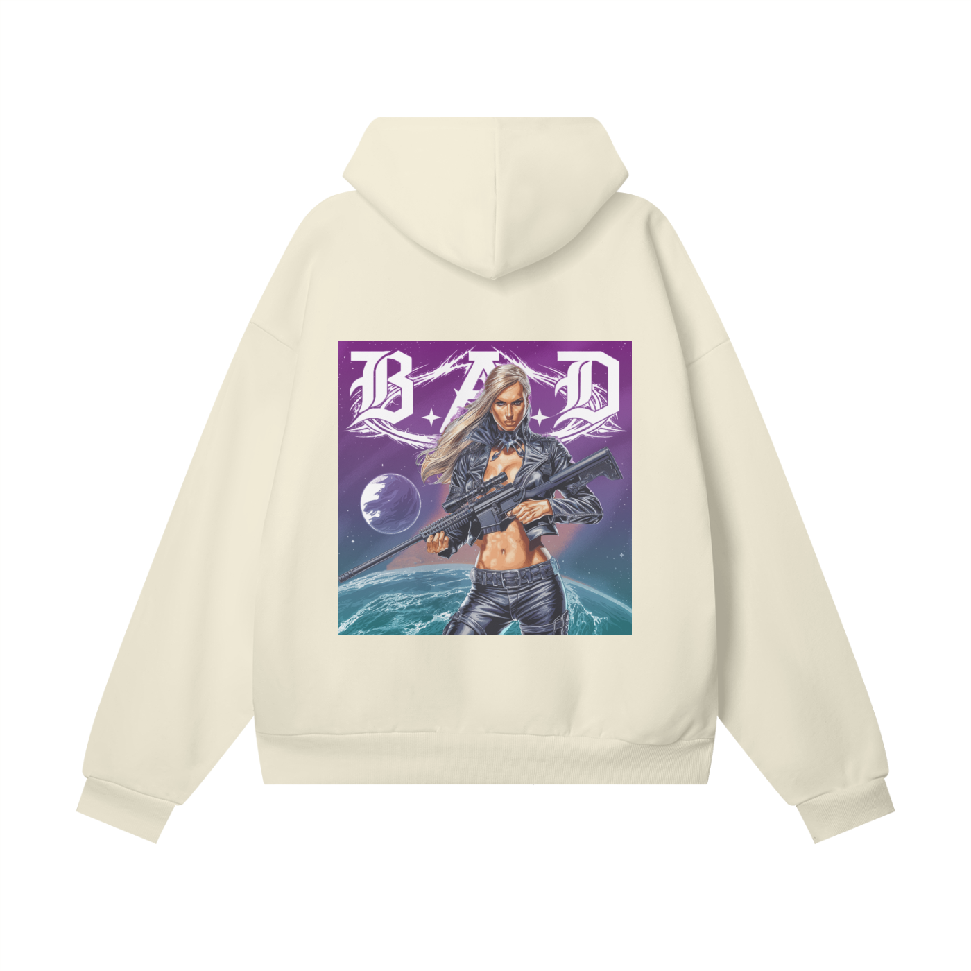B.A.D. Oversize Heavyweight Hidden Pocket Fleece Hoodie
