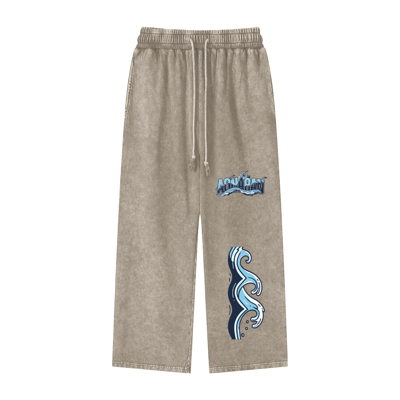 Aonaran Elementals Acid Wash Straight Leg Pants