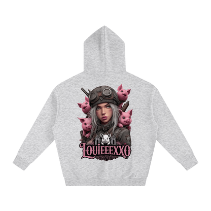 Louieeexxo Oversize Fleeced Hoodie