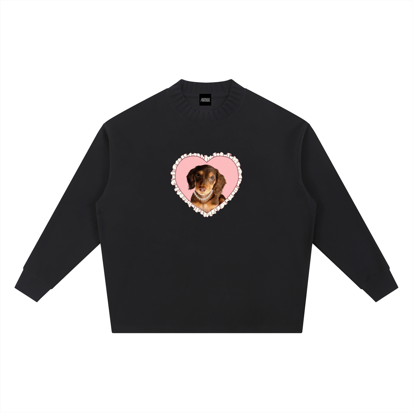 Marie B-Day Collection Knitted Round Neck Oversize Sweatshirt