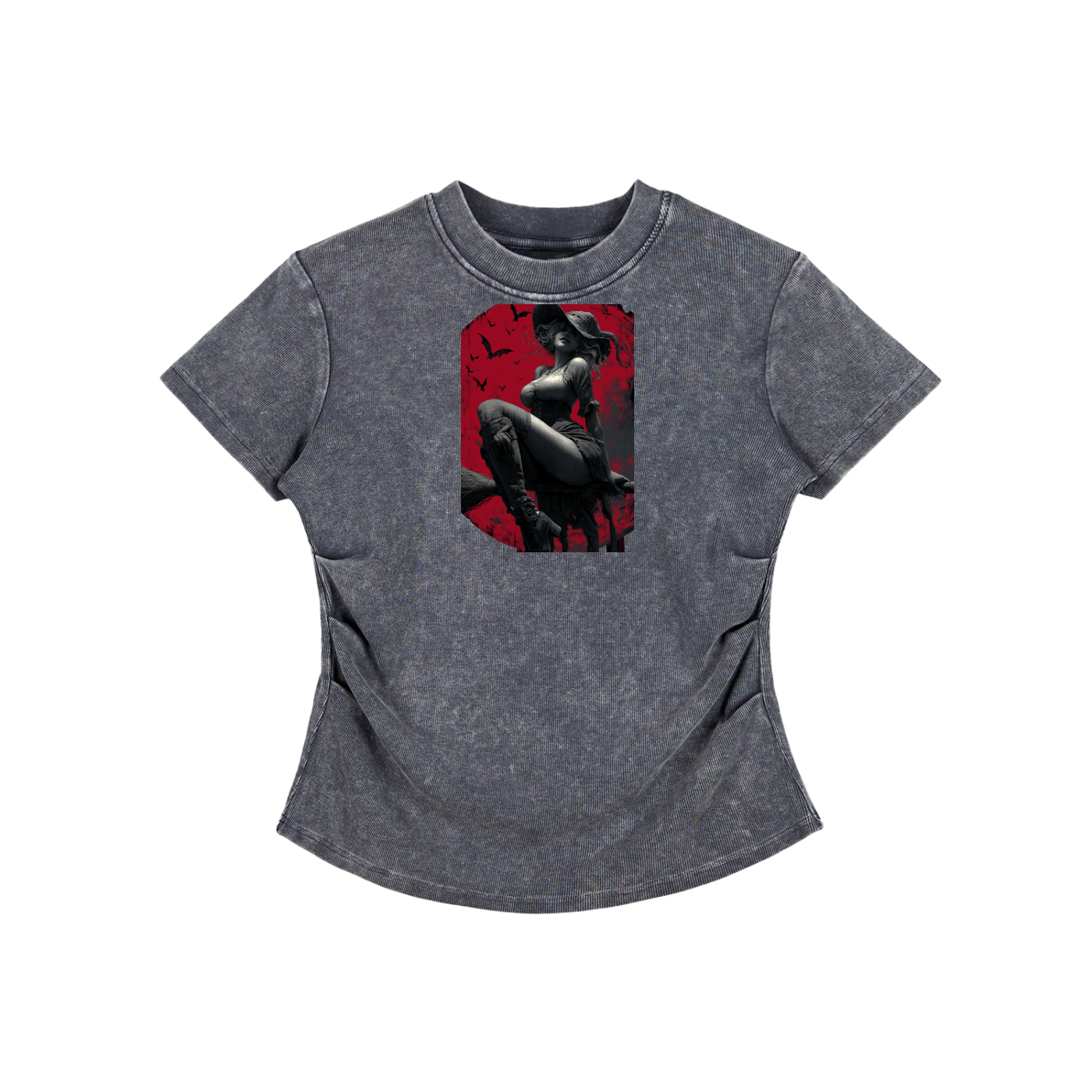 Dimple Season 2 Vintage Washed Bodycon Cotton T-Shirt