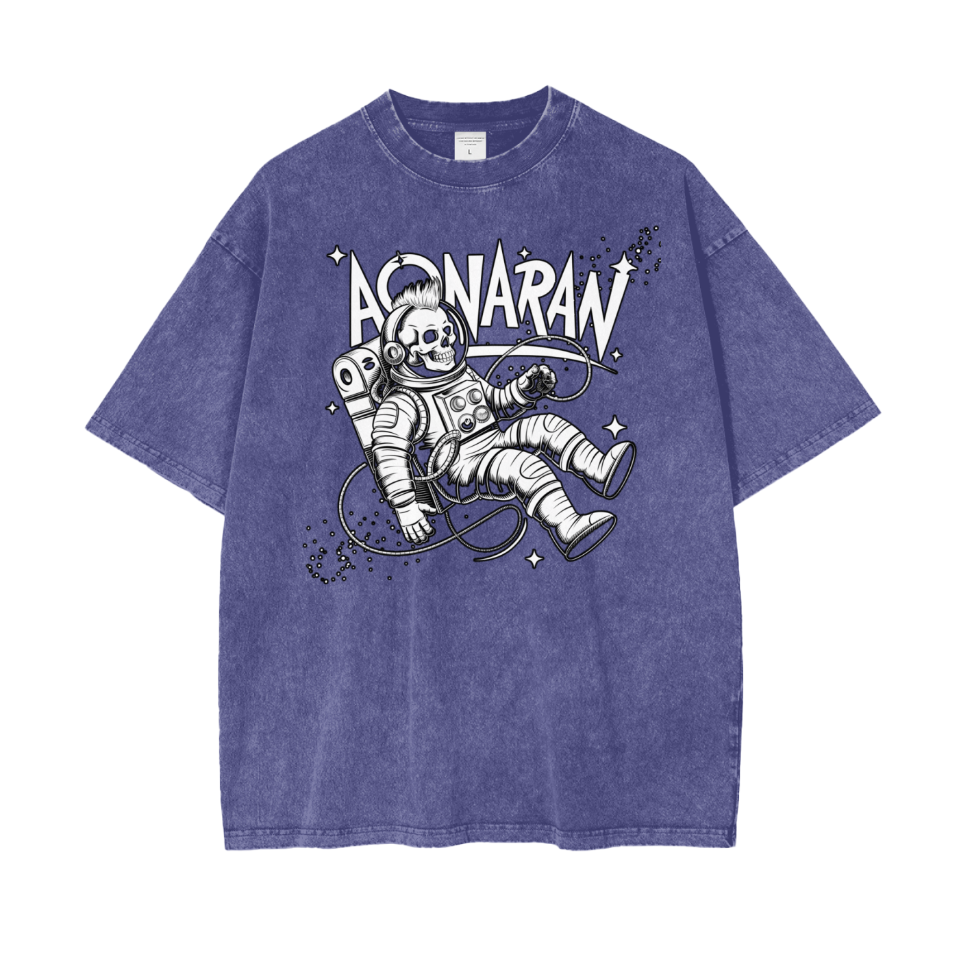 Aonaran Graphic Acid Wash Oversize T-Shirt