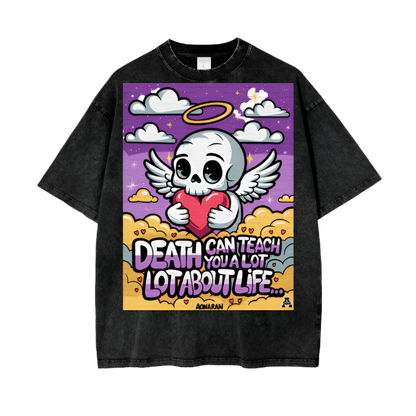 Aonaran Graphic Acid Wash Oversize T-Shirt