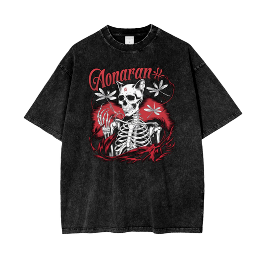 Aonaran Graphic Acid Wash Oversize T-Shirt