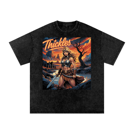 Thickles Acid Wash Oversize T-Shirt