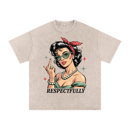 Aonaran 420 Acid Wash Oversize T-Shirt