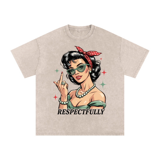 Aonaran 420 Acid Wash Oversize T-Shirt