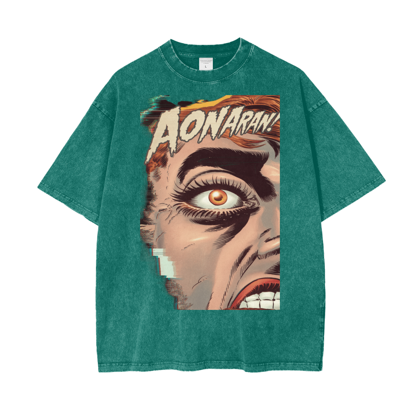 Aonaran Graphic Acid Wash Oversize T-Shirt